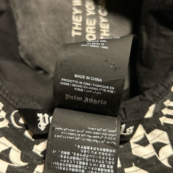 Palm Angles bucket hat cap one size logo all over print - Picture 3 of 7